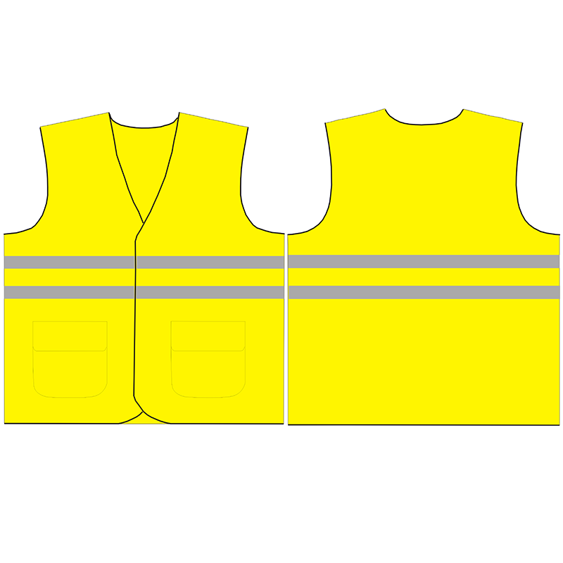 Clip de caballo de algodón rojo y amarillo chaleco reflectante eléctrico chaleco rojo jefe de trabajo guardián especial oficial de seguridad