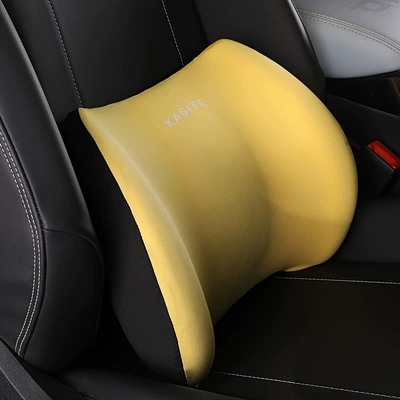 Headrest | Pillow Lumbar Support Pillow - 1-lumbar-support-yellow