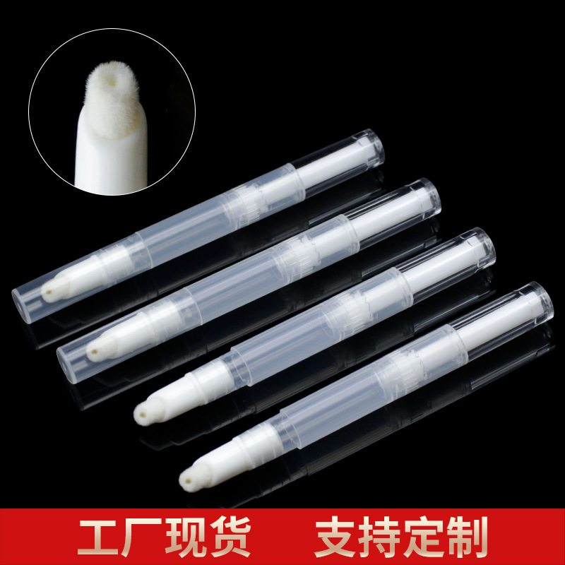 Tubo de brillo labial de 3 ml en stock, tubo de corrector, botella dispensadora de base líquida, material de embalaje para corrector líquido, bolígrafo giratorio de 3 ml para cosméticos