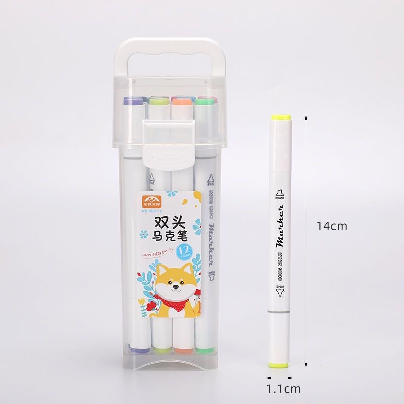 36 colores acuosos de doble cabeza lavable marca de pluma set de 24 colores pinturas de arte graffiti acuarela pluma mayorista