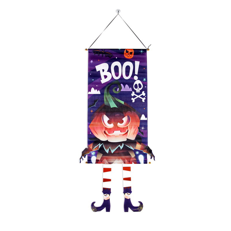 Nuevo Halloween transfronterizo banderas de tela, tiendas, eventos, bares, fiestas, banderas extrañas