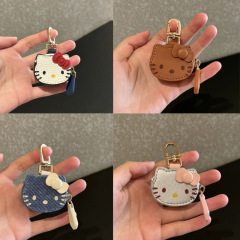 可爱HelloKitty凯蒂猫皮质创意书包mini挂件钥匙扣挂饰装饰挂饰女