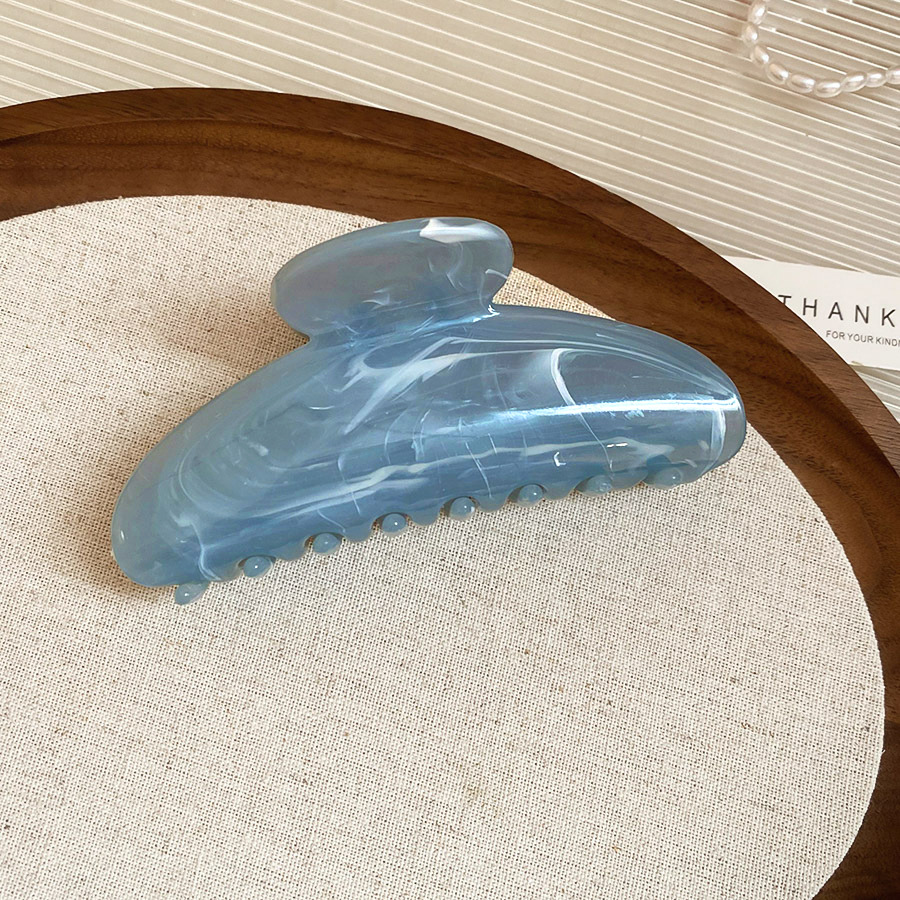 Pinza para el cabello de flores de doble cara plisada de acrílico 2025 nueva moda pinza de tiburón fresca accesorios para el cabello de alta calidad mujeres