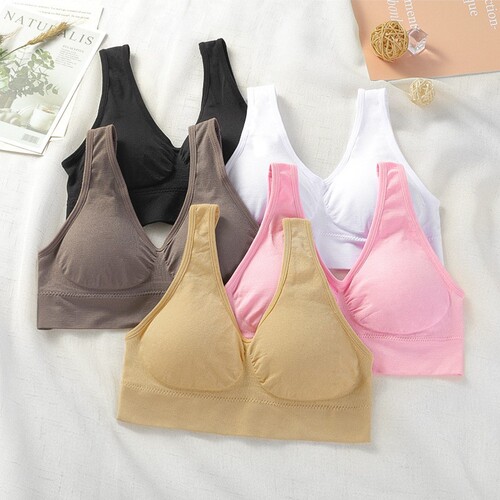 Summer Cross-border Sports Bra with Push-up Lace Edge, Wireless Bralette, Yoga Backless Bra, Wholesale