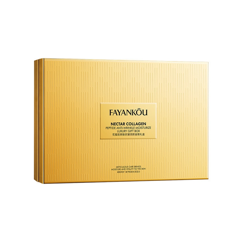 法颜蔻花蜜胶原肽抗皱润颜金致礼盒100g+120ml+120ml+40ml+50g+20|undefined