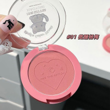 绝美!梅子色画下至萌小猫单色腮红哑光自然胭脂眼影卧蚕一体盘