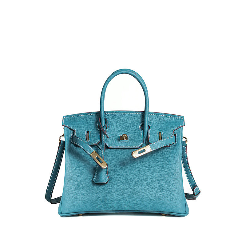 ワックス糸togo頭層牛革手作りプラチナバッグ高バージョン本革女性バッグロック気質カジュアルハンドバッグ