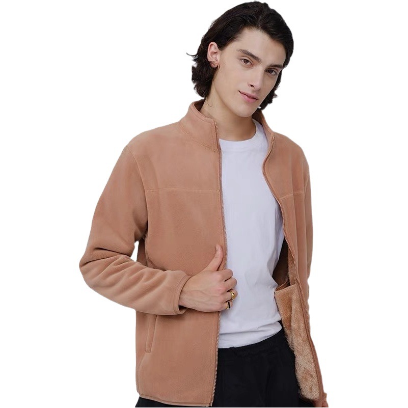 Autumn and Winter Velvet Thickeneded Austrian Velvet Arctic Velvet Warm Outdoor Fleece Jacket for Men and Women Couples Cross-Border Couple Jacket