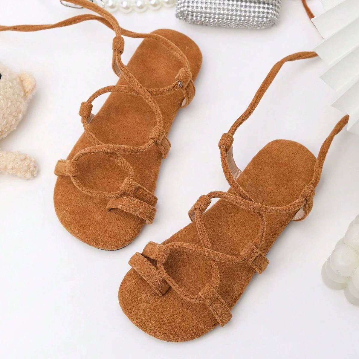 Трансграничная внешняя торговля ретро плоские темпераментные сандалии женские носки