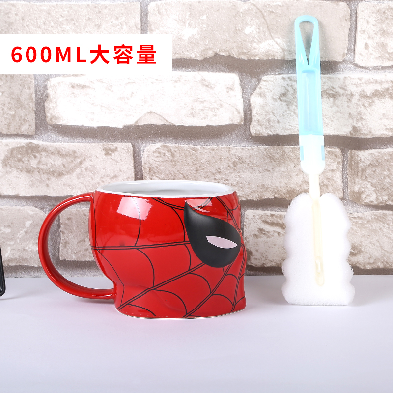 Cross-border Marvel Spider-Man cerámica taza Naruto Hokato taza de agua de gran capacidad taza de marca personalidad taza de anime Hulk