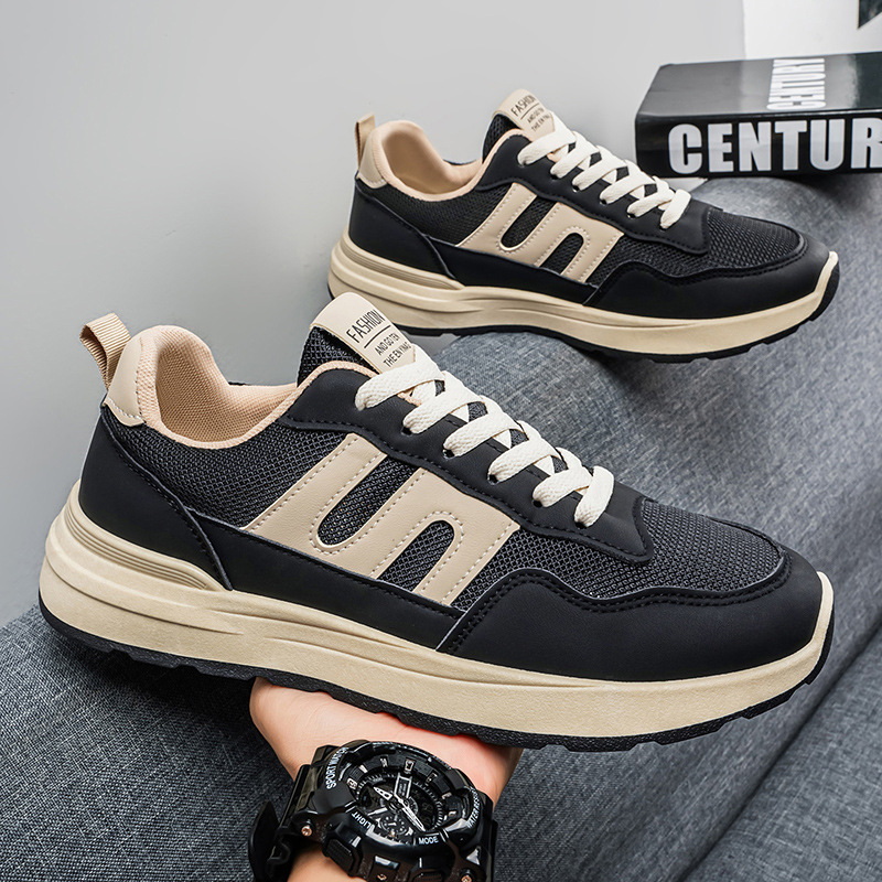 2026 nuevos zapatos de hombre de verano mesh transpirable versátil zapatos deportivos casuales para hombre correr zapatos de suela gruesa para estudiantes