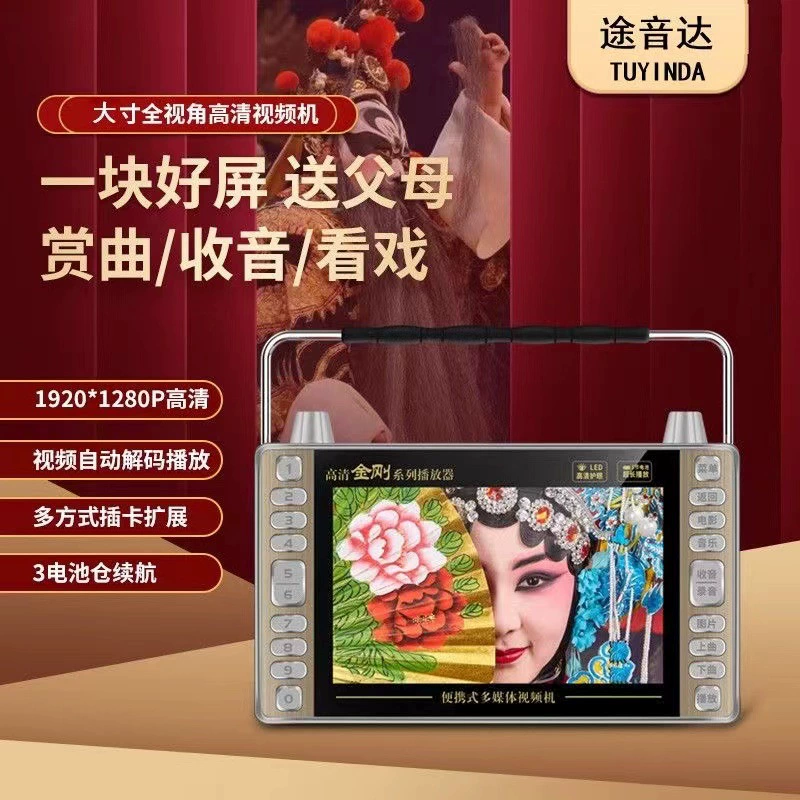 24 полноперспективных HD-смотрителя 7-дюймовый пожилой видеоплеер