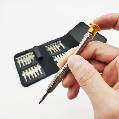 25-in-1 screwdriver set combination mobile phone disassembly tool notebook repair screwdriver leather case multi-purpose screwdriver