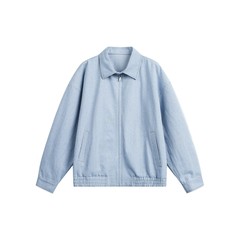 RUIIENRS x ACE 2025 秋季新款条纹翻领简约宽松休闲外套HJ5817