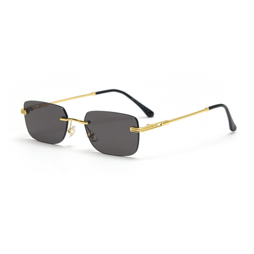D032 New cross-border European and American retro metal color film sunglasses women ins internet celebrity fashion personality sunglasses men 