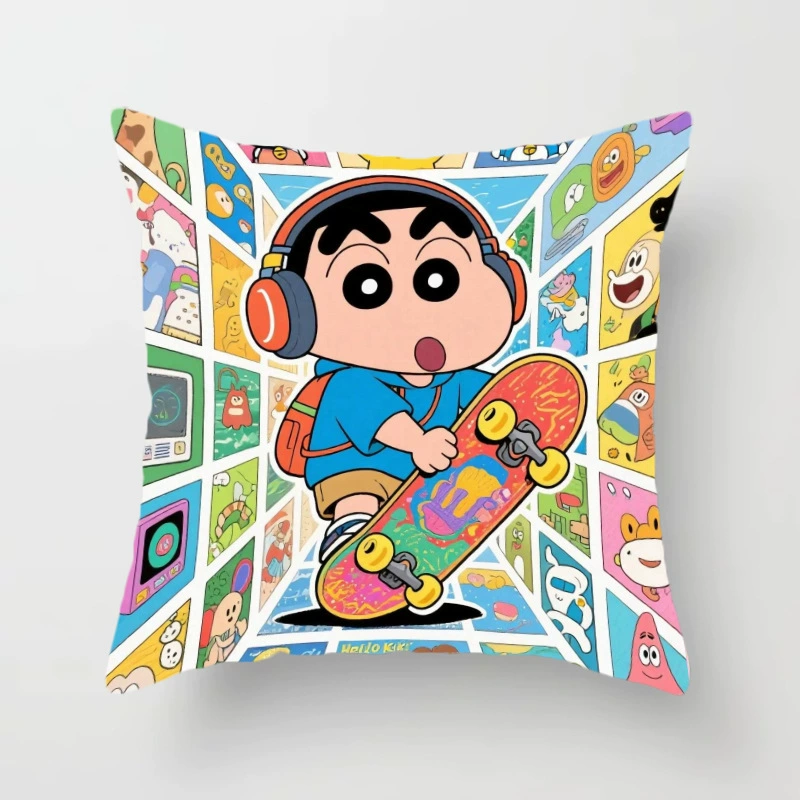 Crayons, pillow, cartoon pillowcase, sofa for bedroom, Birthday gift