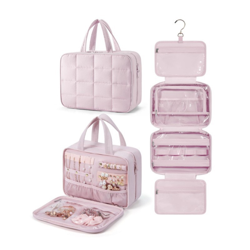 Bolsa de lavado puntual con bolsa de almacenamiento de joyas bolsa de lavado colgante bolsa de cosméticos esponjosa bolsa de almacenamiento bolsa de viaje almacenamiento