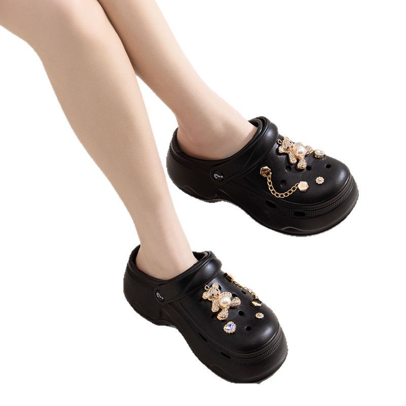 Sandalias de Plataforma con Agujeros para Mujer de EVA Antideslizantes para Playa image 6