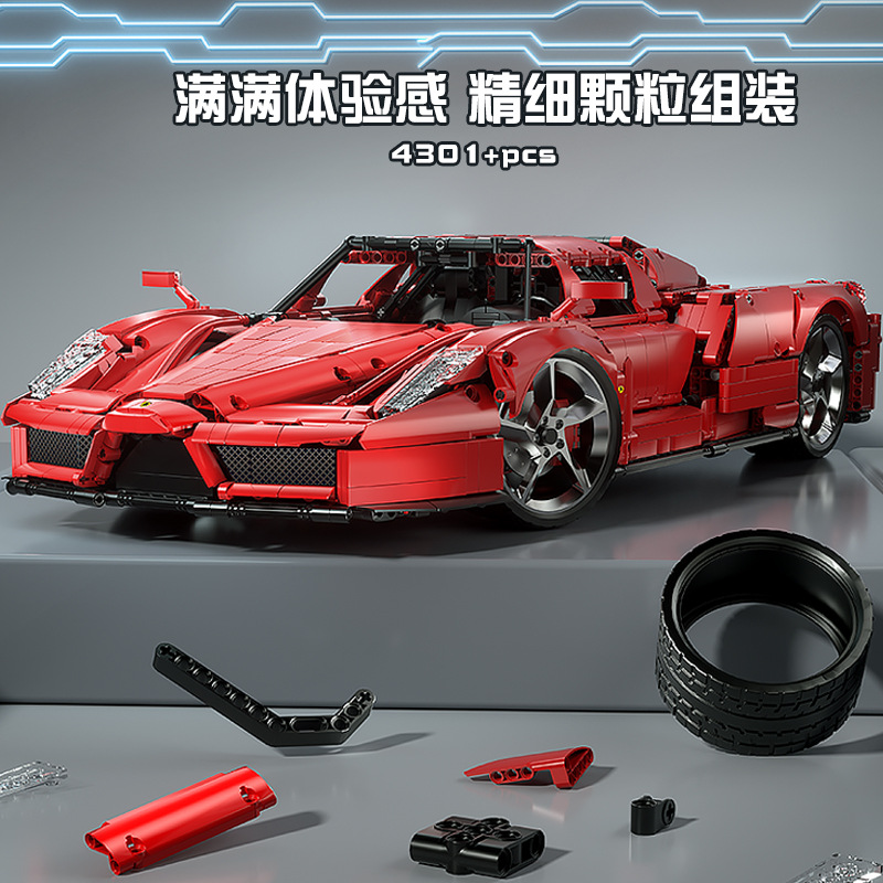 K caja 10523 Fara Enzo 1:8 modelo de coche alta dificultad montaje pequeñas partículas chino bloques construcción Juguetes image 5
