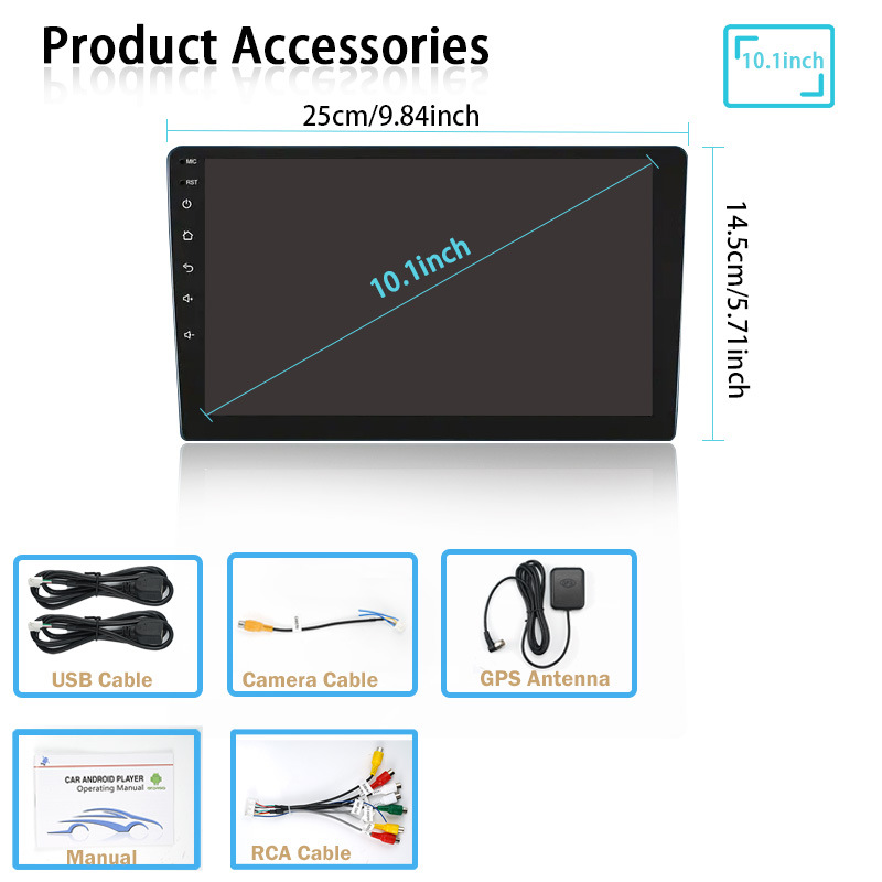 (2개) 새로운 TEANA 13-18 안드로이드 자동차 GPS 올인원 10.1 인치를위한 자동차 내비게이션