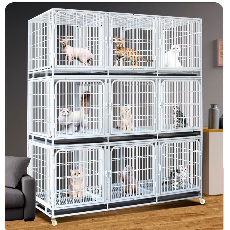 猫笼子繁殖笼繁育笼家用带隔断三层养殖笼猫舍宠物店寄养笼鸽安