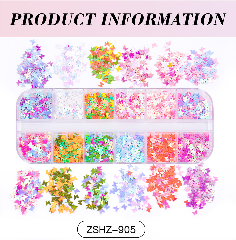 30g Weight Nail Decoration Accessories Nail Supplies See detail page-[15 Books in a Box] Rainbow Horse Keychain Box Quantity Sequin Material Square, Moon, Heart Shape Pattern Simple Style Style Hot 12 Nail Art Too Small Sequins Nail Art Jewelry For Valentine's Day Ultra-Thin Nail Sticker Wholesale 7