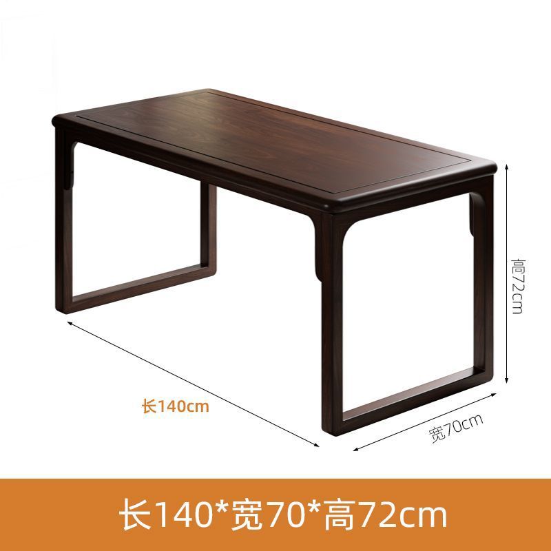 Nuevo estilo chino de madera sólida mesa de té silla combinación casera balcón Zen mesa de té sala de té mesa de té oficina pequeña mesa de té