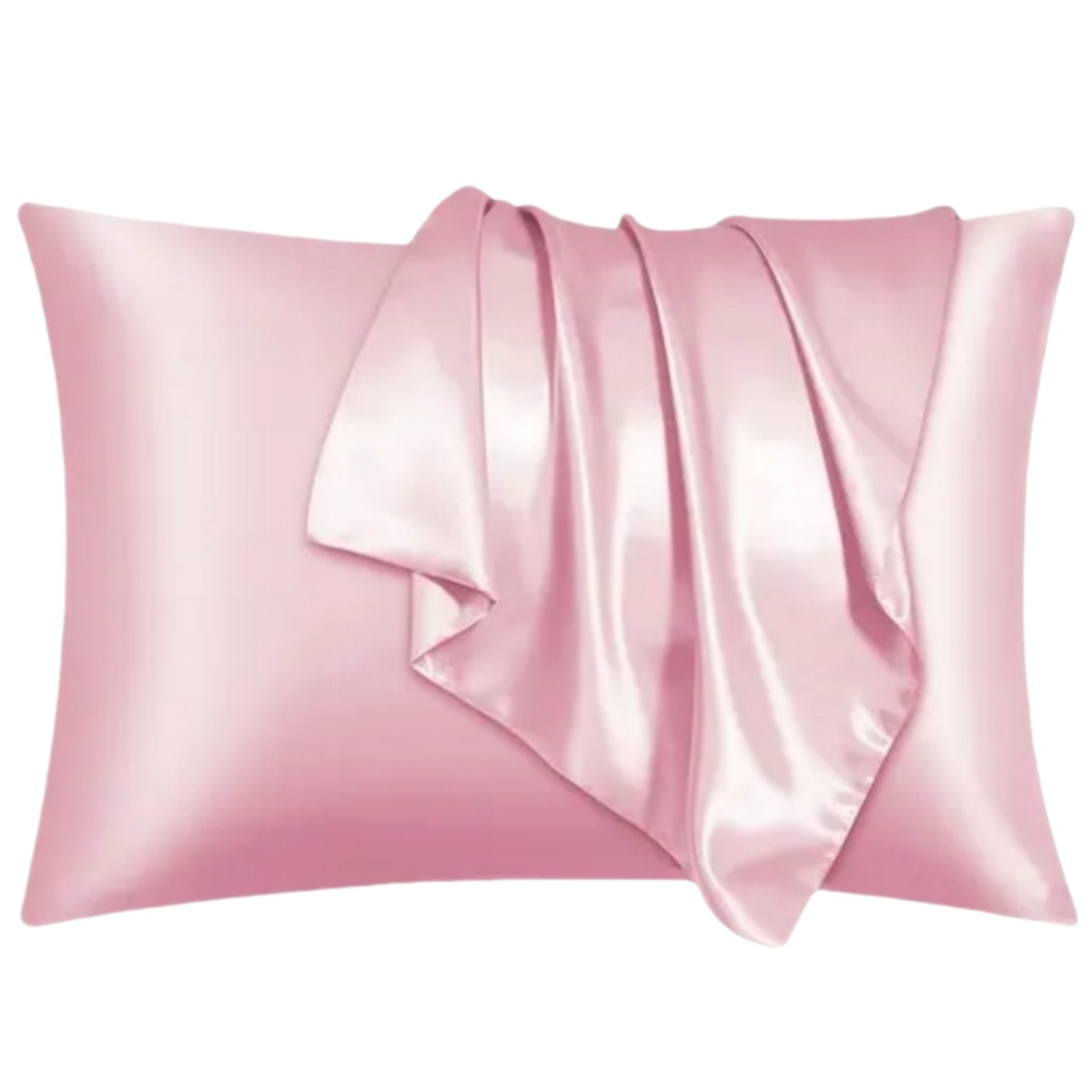Comercio exterior transfronterizo sobre de color sólido imitación seda almohada funda de seda seda seda satin y piel almohada de sueño individual image 9