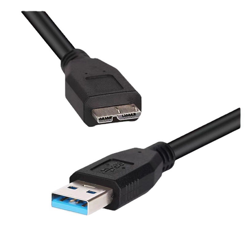 Double-headed USB3.0 mobile hard disk data cable micro charging cable suitable for computer card reader Western Digital Transmission Double-headed USB3.0 mobile hard disk data cable micro charging cable suitable for computer card reader Western Digital Transmission