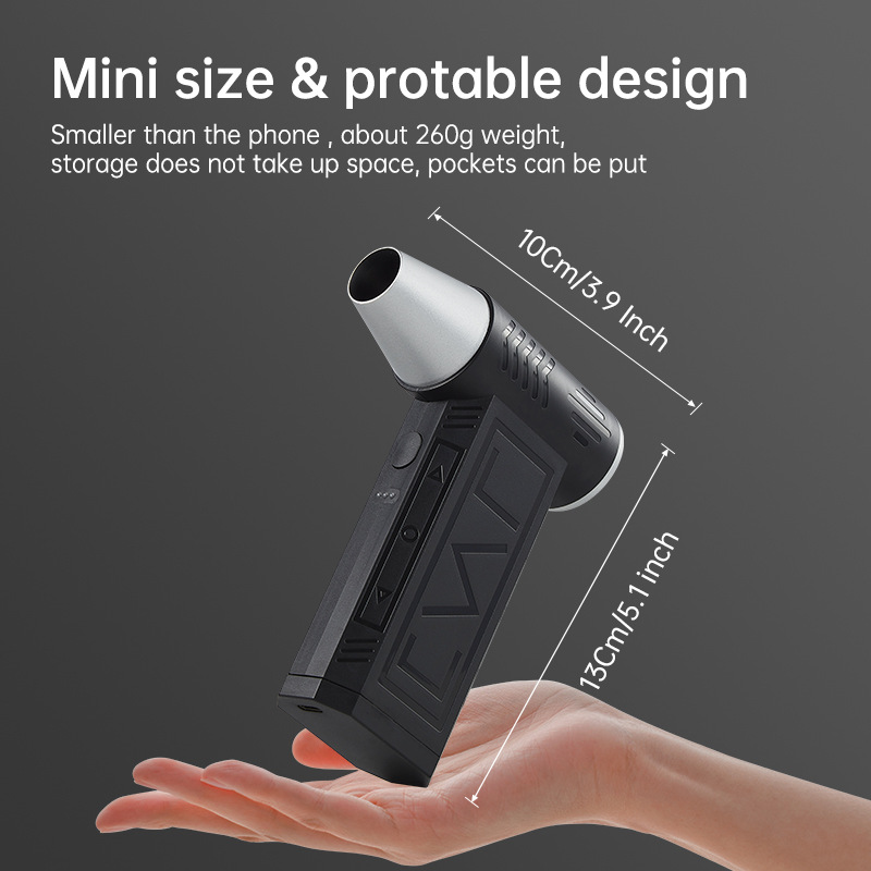 Transfronterizo nuevo violento ventilador turbo mini camping al aire libre portátil de alta velocidad ajustable camping