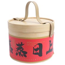 2025中秋月饼盒 端午粽子 手提圆筒纸罐盒新年礼品包装竹纹桶伴手
