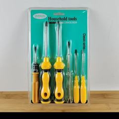 バリュー価格ドライバー 6本セット 家庭用メンテナンス マニュアルコンビネーションツールセット 設置・メンテナンス