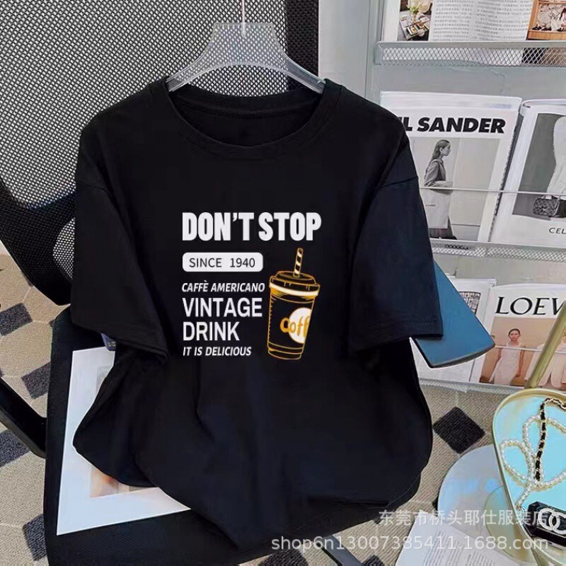 売れ筋の新しい大きいバージョンのルーズな女性用Tシャツ半袖ストリートストールサプライ夏の女性用半袖工場直販外国貿易|undefined