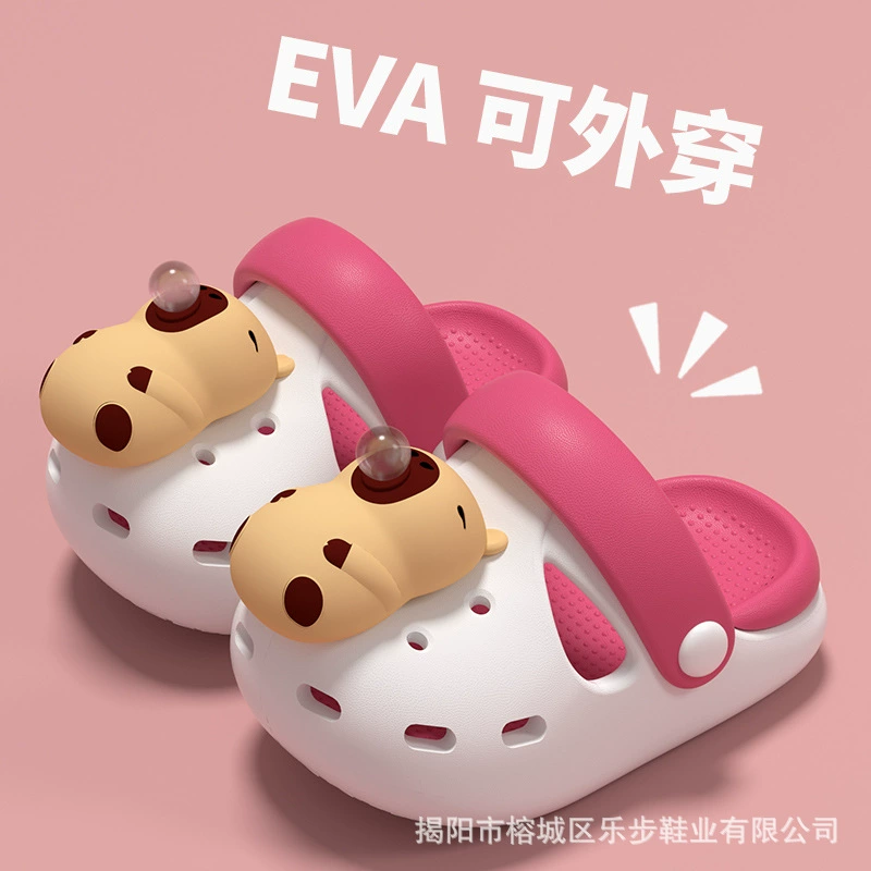 Детская обувь «крокодил» Сандалии и тапочки из ЭВА для мальчиков и девочек. Детские летние новые домашние и уличные тапочки с мягкой подошвой с рисунком.