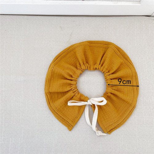 Ins baby spring and autumn cotton gauze spit cloth newborn bib 360 degree anti spit-up tie-on baby bib