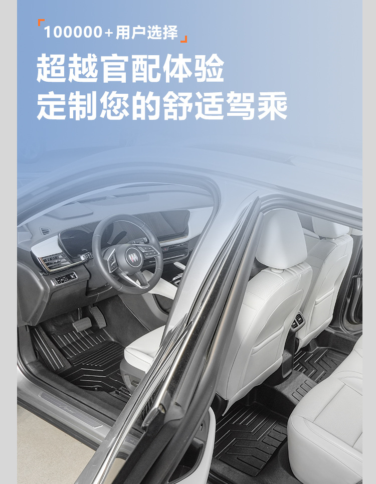 Suitable for Buick Envision PLUS five-seater, full coverage floor mats including door sills, 21-25 models, TPE car floor mats