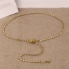 Little Golden Ball Chain White