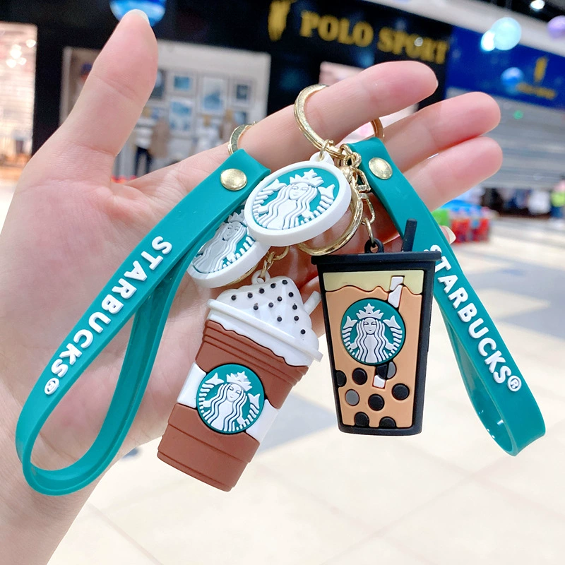 Звездныйbucks, креативная чашка для чая, милый брелок, автомобильные ключи, подвеска, цепочка