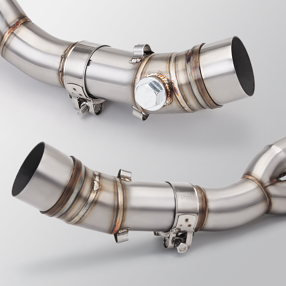 Motorcycle Er6N Er6F Z650 Ninja650 Front Exhaust Pipe Tail Muffler Non-Destructive Installation
