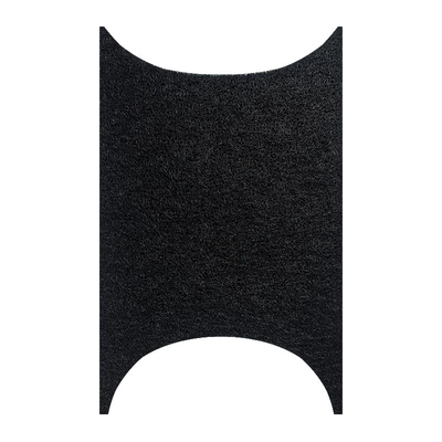 No.9 MZ330 PVC Coil Carpet Mat, Cute Cartoon Design, Dustproof and Sun-resistant, No.9 MZ3 Pure Black Thick Foot Mat (Electric vehicle foot mat) - pure-black-no9-mz3