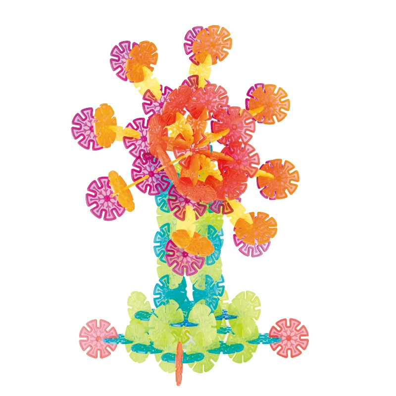 童年无限 Variable big constructor, smart toy for boys and girls, with snowflakes, increased thickness