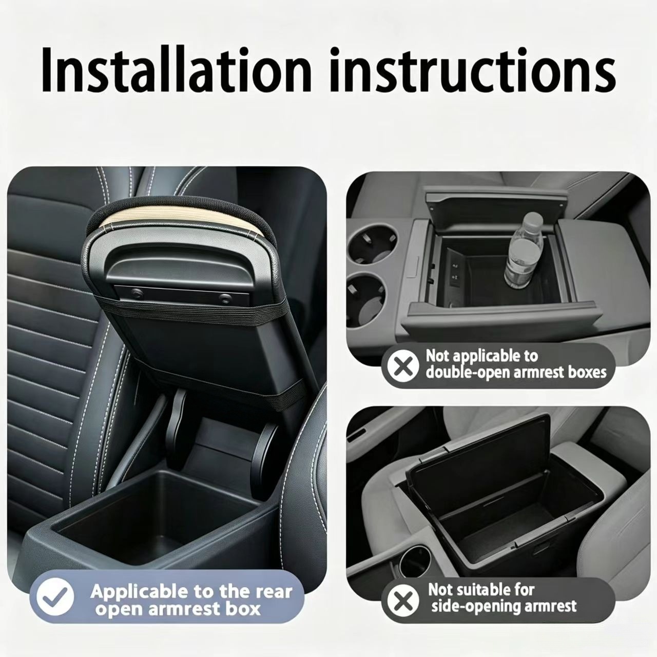 Cross-border car armrest heightening pads, universal center console armrest box protectors, car interior accessories