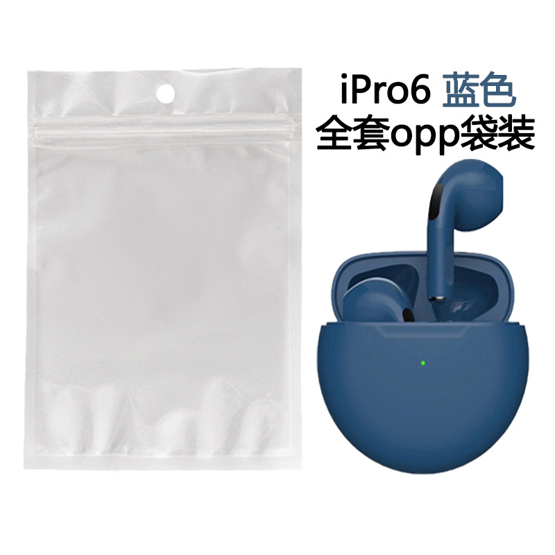 Nuevo transfronterizo real auricular Bluetooth inalámbrico Pro6 macaron TWS deportes estéreo táctil entrega transfronteriza