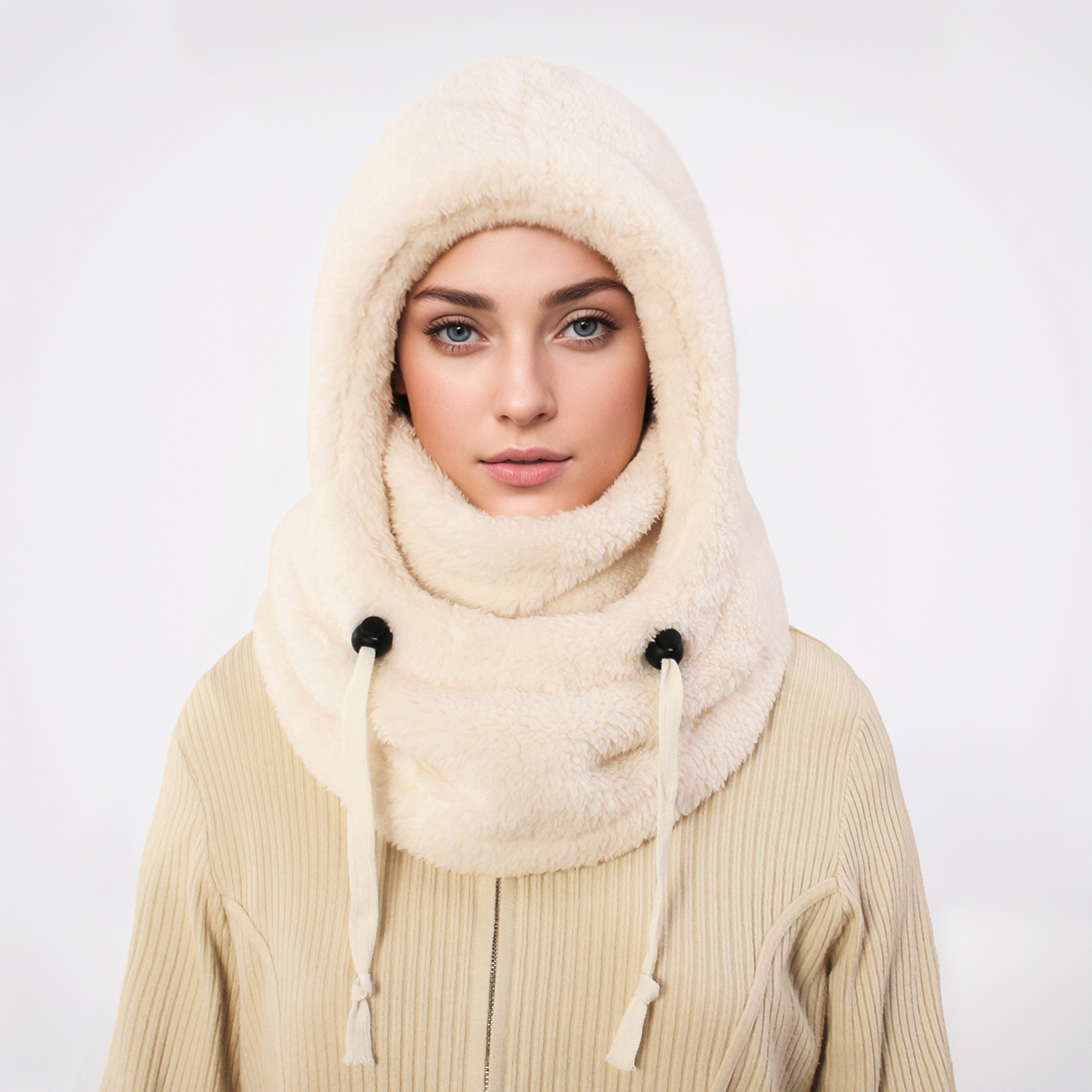 New Women Autumn Winter Warm Cycling Windproof Coldproof Hat Balaclava Face Shield Mask For Adults_voghion.com