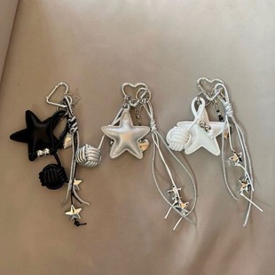 Miu Korean Cute Ins Pendant Bag Couple Climbing Rope Personalized Keychain Plush Pendant