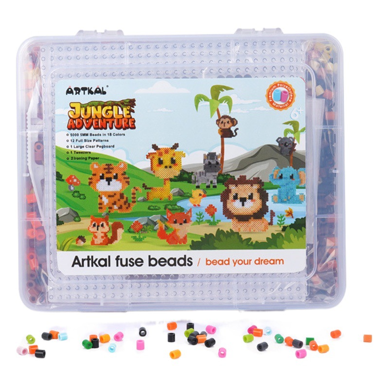 Artkal frijol juguete 5000 tabletas dinosaurio animal océano planeta Navidad transporte + transfronterizo Amazon