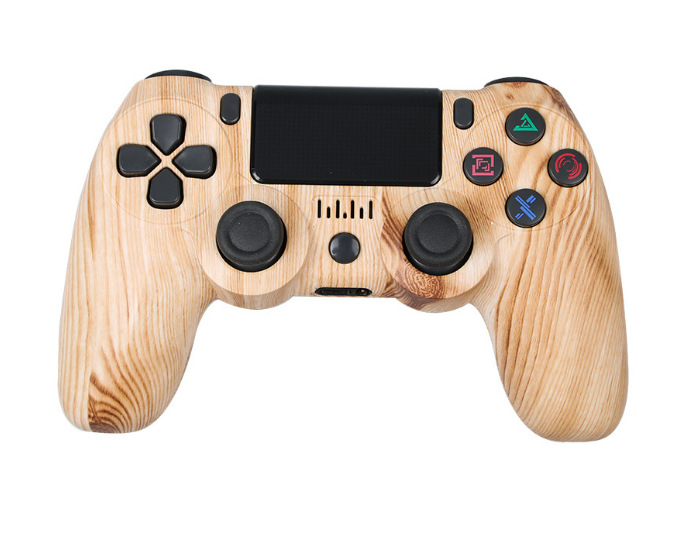 Modelo privado transfronterizo P4 consola de juegos Bluetooth maneja con giroscopio de barra de luz P4 inalámbrico Bluetooth PC control de juegos