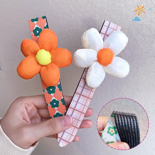 Internet celebrity children's broken hair stickers, flower love stickers that do not hurt hair, new style girls' cute and sweet bangs stickers
