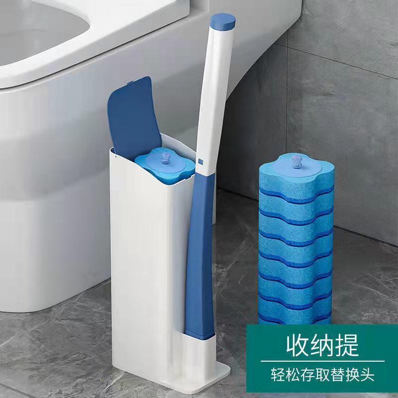 一次性马桶刷多功能凹槽清洁刷家用刷地刷子卫生间长柄刷子厂批发