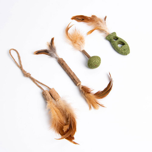 Cat toy mint ball self-stimulating molar stick wood Tianpo simulation cat toy pet molar tooth cleaning supplies wholesale